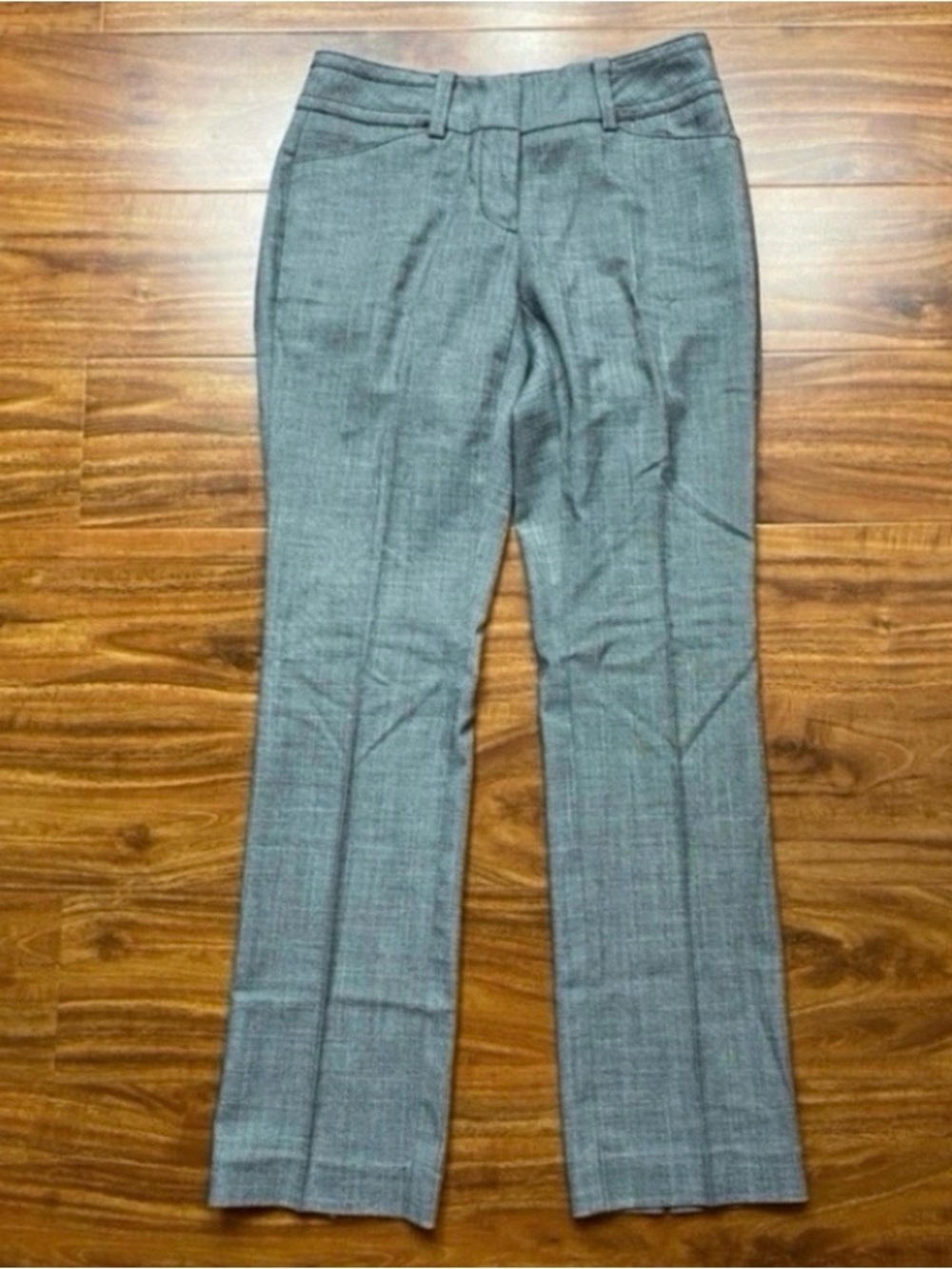 7th Avenue by NY & Co. Women's Gray Lowrise Trouser 00P Career Preppy Classic